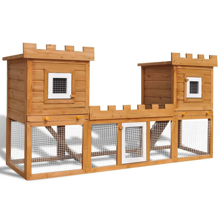 Archie & Oscar Merlin Weather Resistant Rabbit Hutch Wayfair.ie